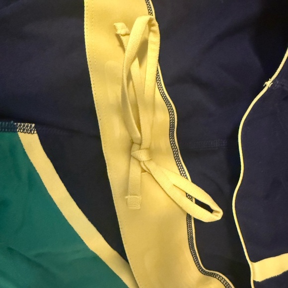 New Balance Women’s Leggings Small – Navy Green Yellow Colorblock - Picture 2 of 5